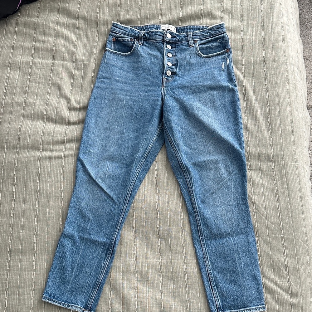 Abercrombie & Fitch High Rise Blue Jeans